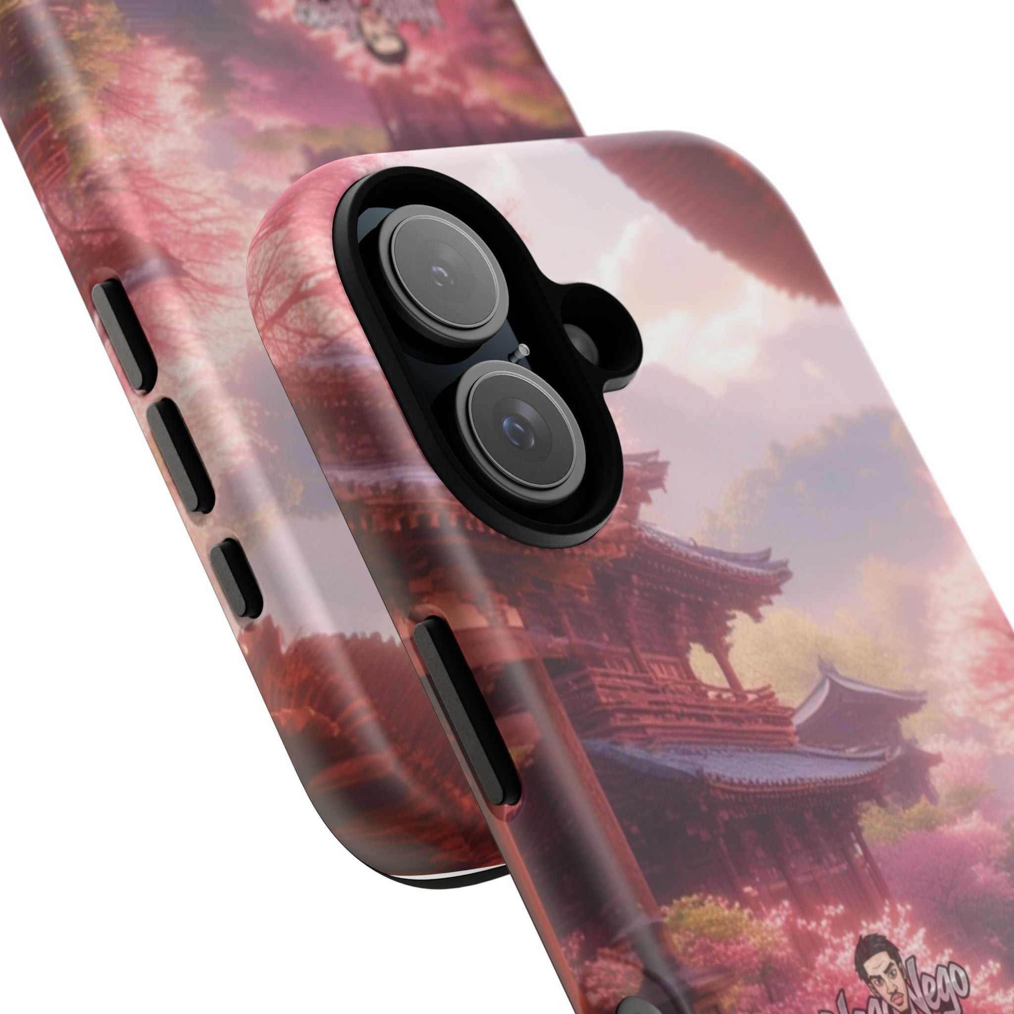 Japanese Pink Cherry Blossom Phone Case, Tough Phone Cover, Floral Cellphone Protector, Anime Style Accessory, Gift for Her, Spring Decor