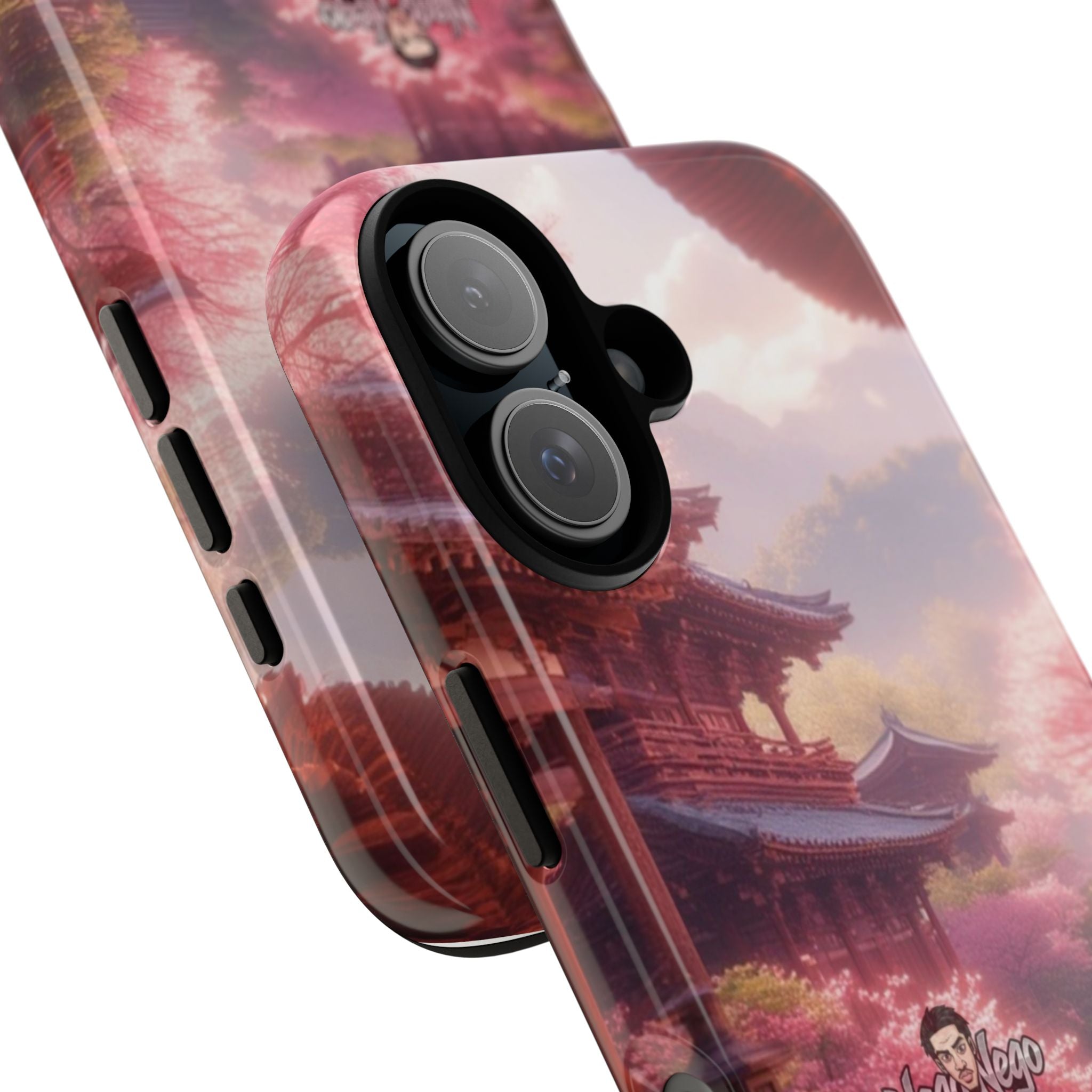 Japanese Pink Cherry Blossom Phone Case, Tough Phone Cover, Floral Cellphone Protector, Anime Style Accessory, Gift for Her, Spring Decor