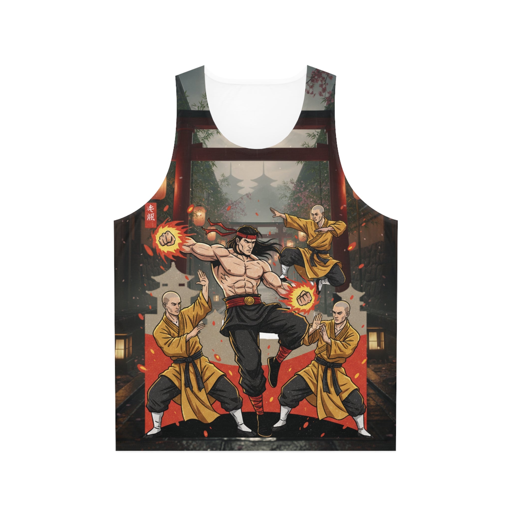 Tank Top - Shaolin vs. Liu Kang Chinese Temple Fight Design
