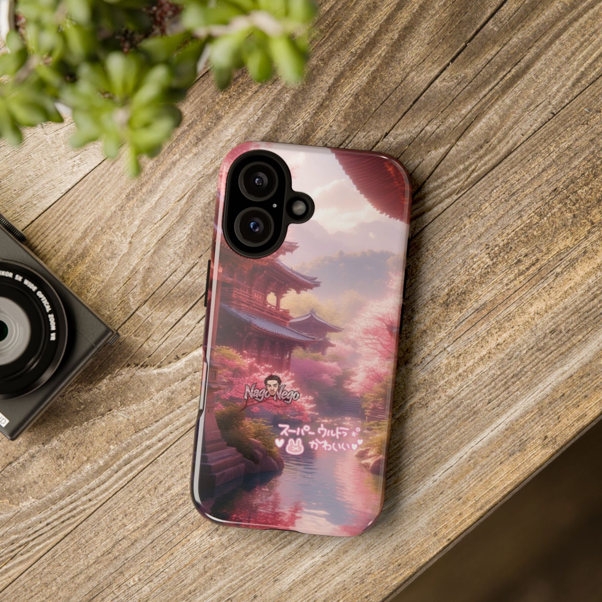 Japanese Pink Cherry Blossom Phone Case, Tough Phone Cover, Floral Cellphone Protector, Anime Style Accessory, Gift for Her, Spring Decor